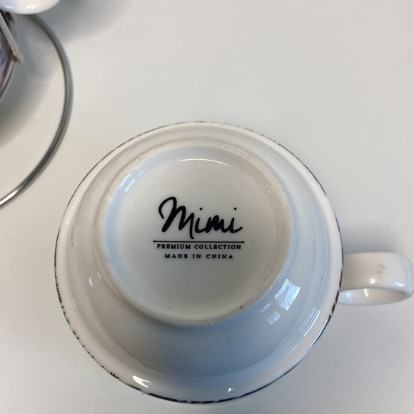 Vintage Stacking Mugs with Stand - Picture 2 of 3